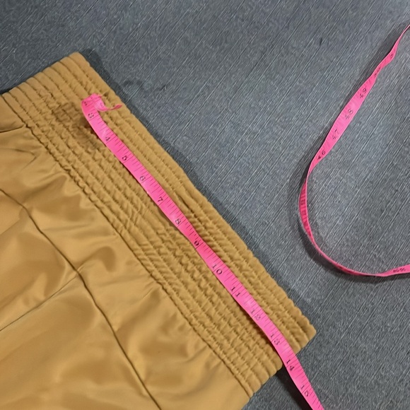 Adidas Track Pants in Gold with White Stripes slight flare - Picture 11 of 12